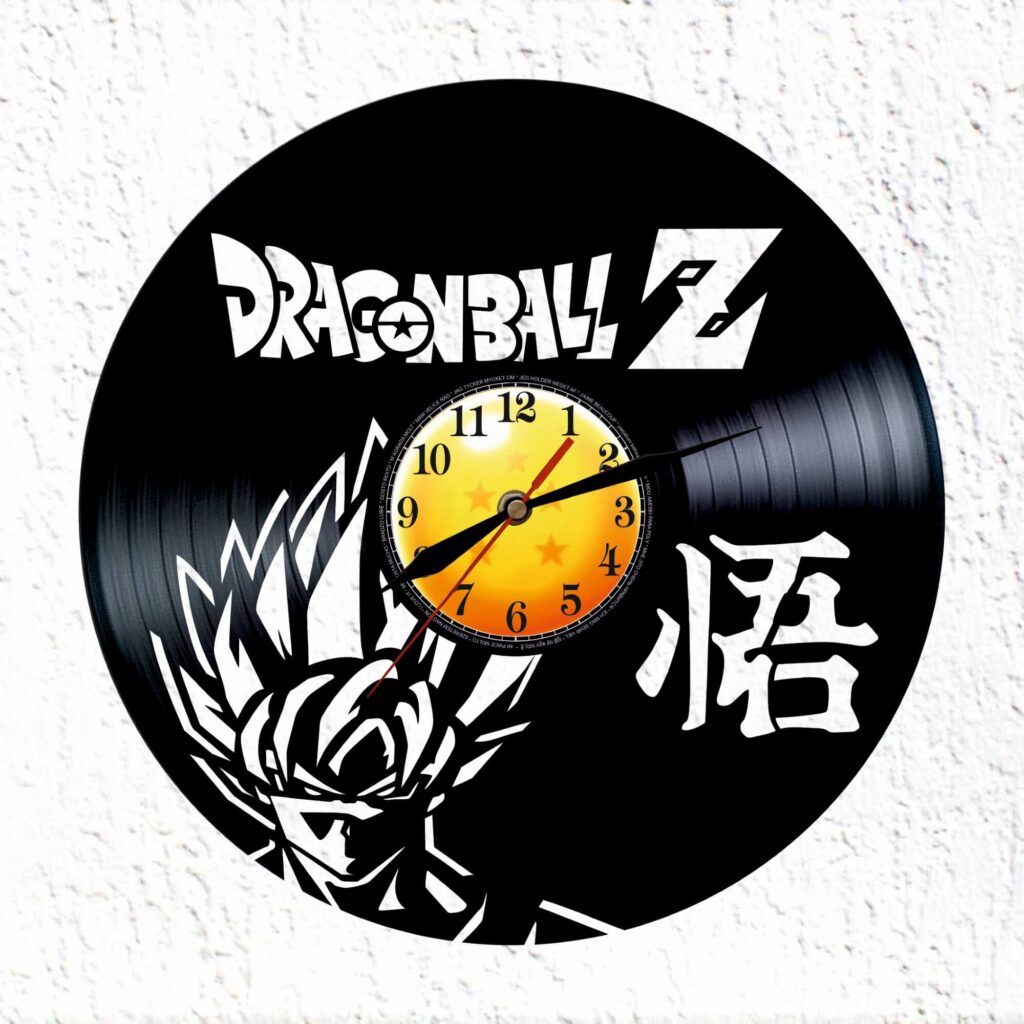 reloj vinilo dtagon ball z