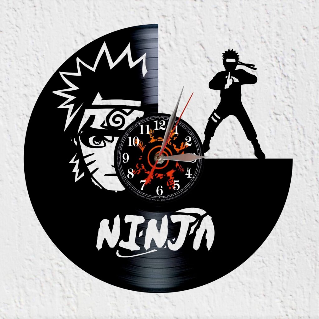 reloj vinilo naruto
