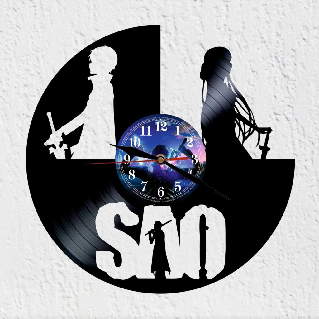 reloj vinilo sao sword art online