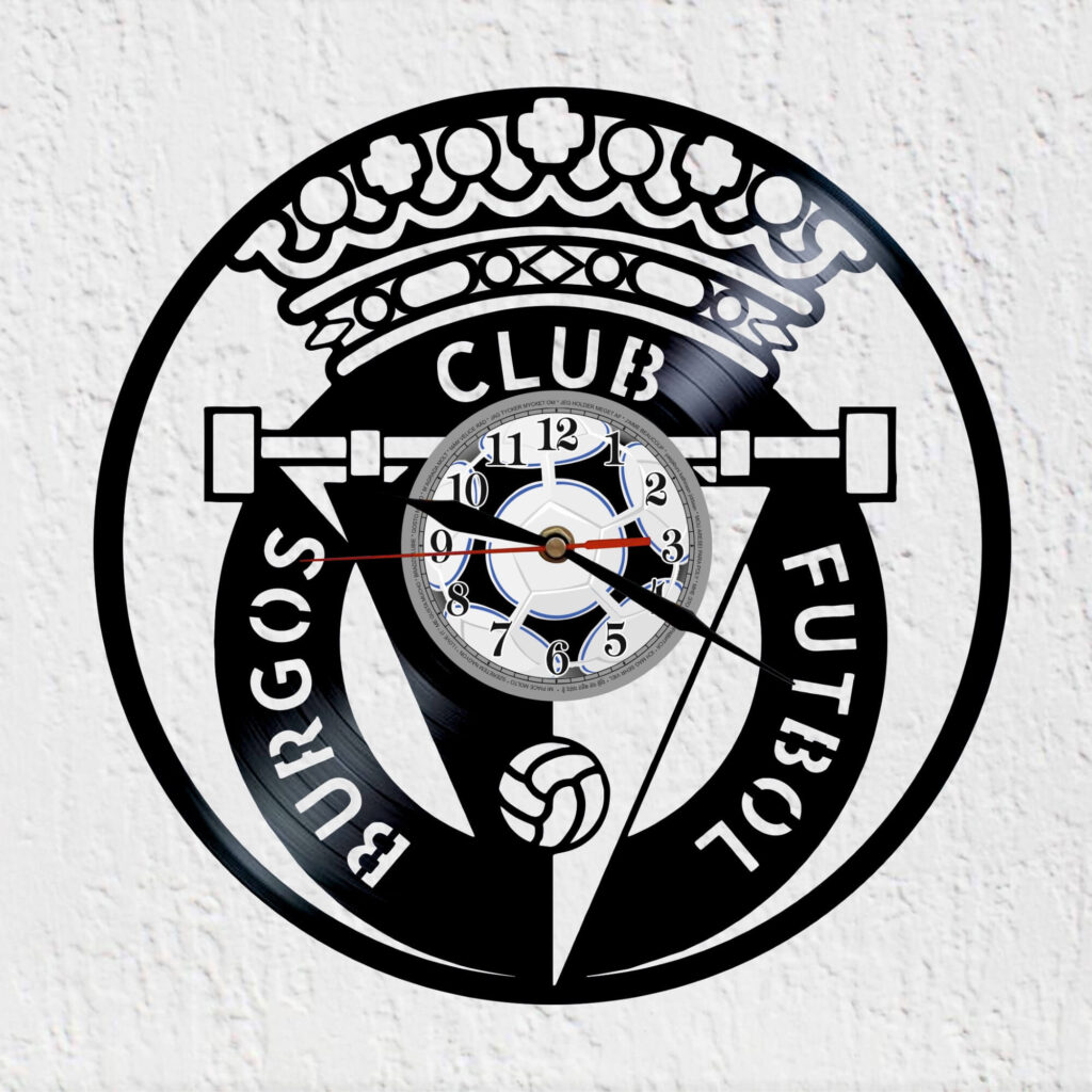 reloj de vinilo escudo deburgo club fútbol