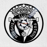 reloj de vinilo escudo deburgo club fútbol
