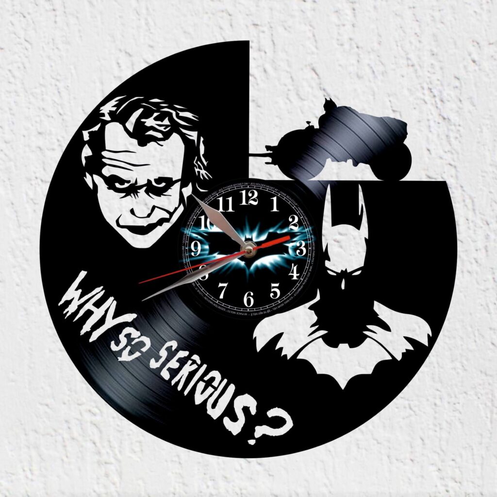 reloj de vinilo Batman