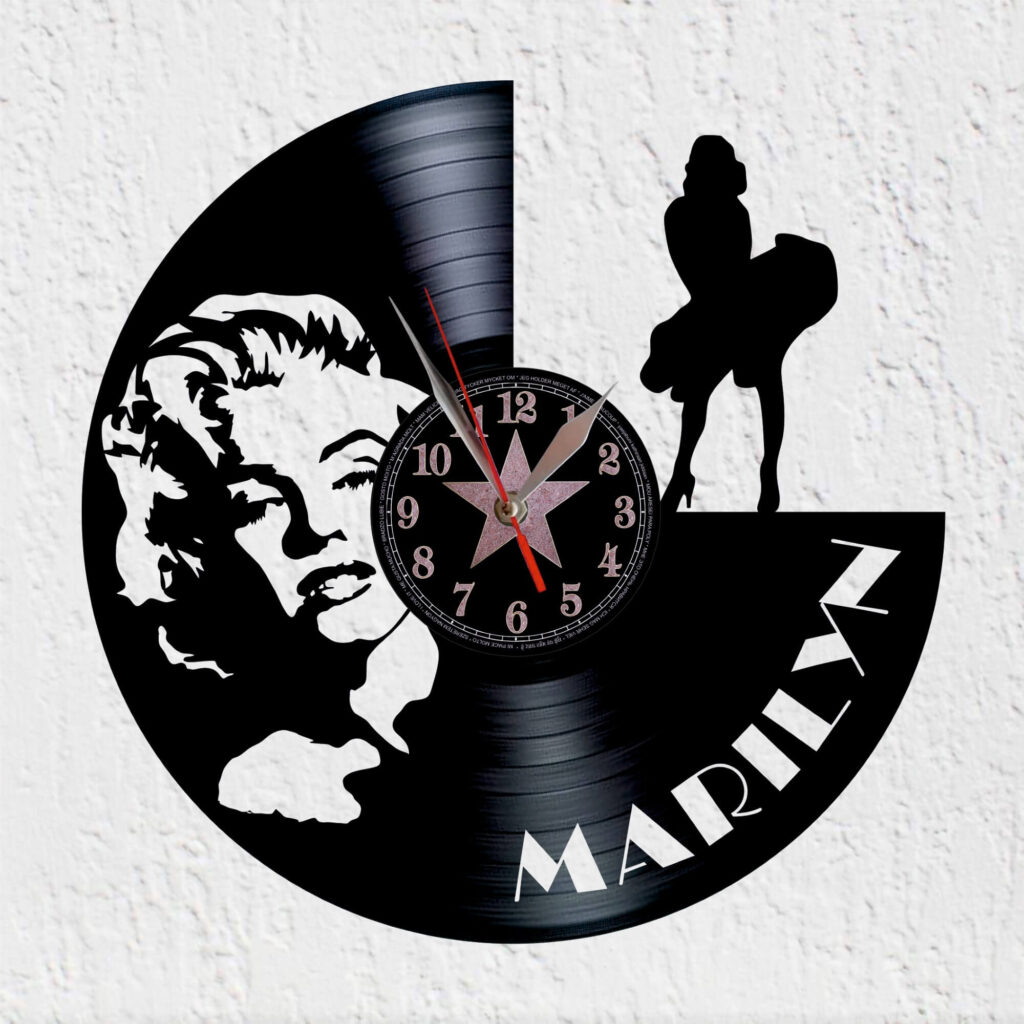 reloj de vinilo Marilyn Monroe
