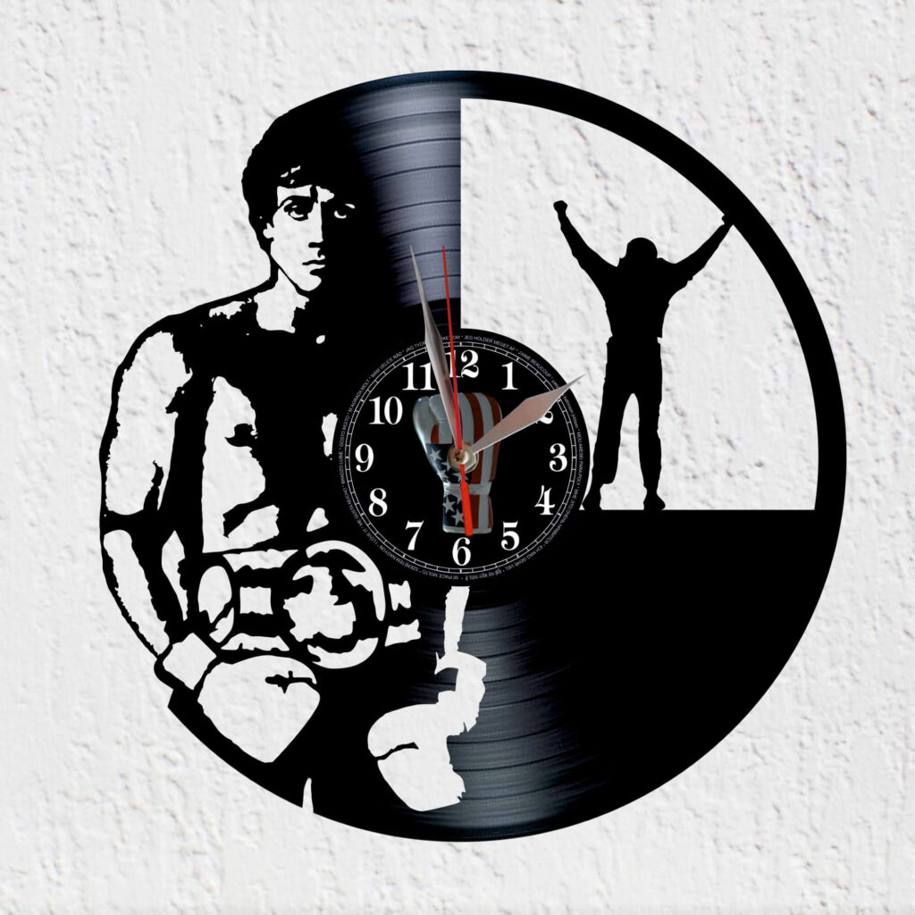 reloj de vinilo Rocky