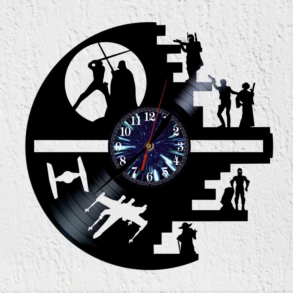 reloj de vinilo Star Wars