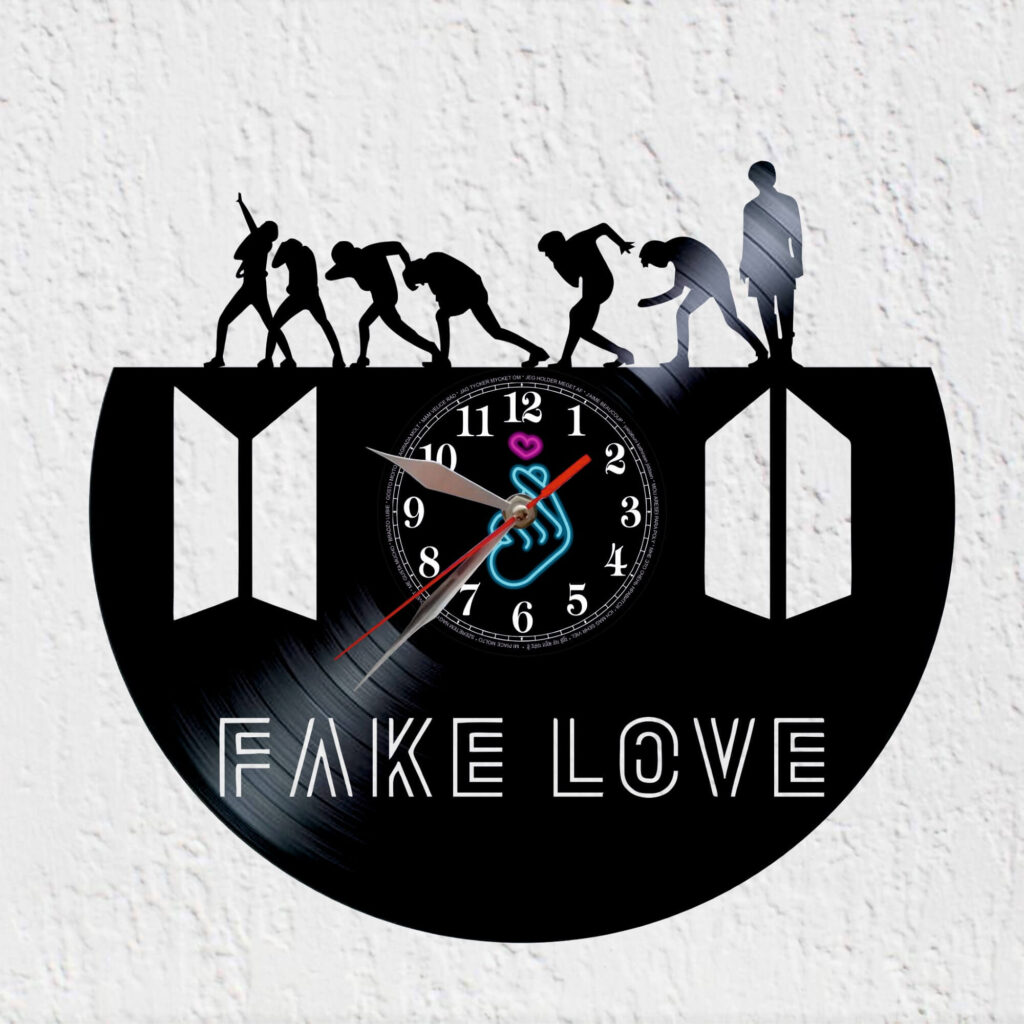 reloj vinilo bts kpop