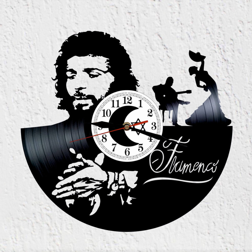 reloj vinilo camaron de la isla