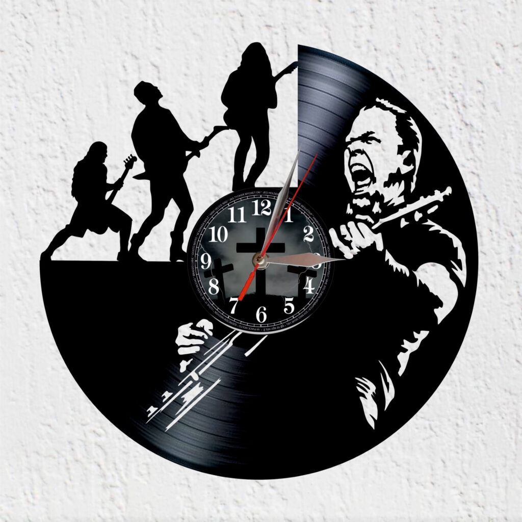 reloj vinilo metallica