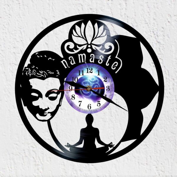 reloj de vinilo buda