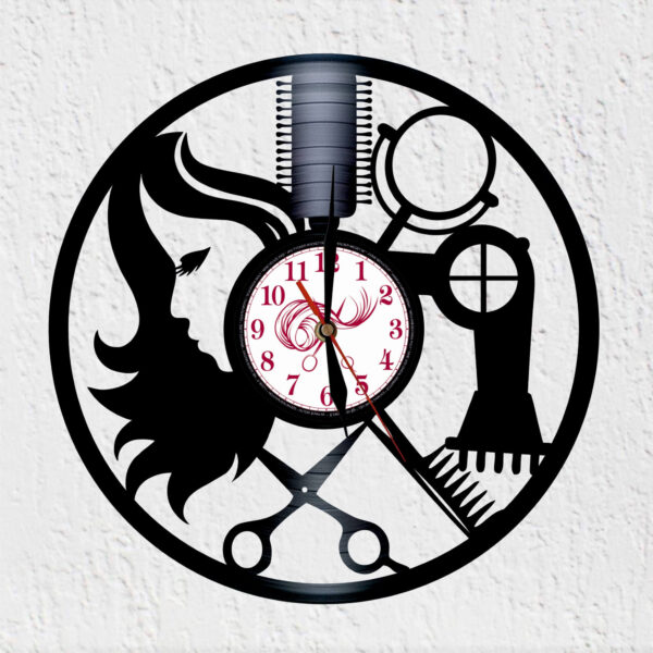 reloj de vinilo Peluquería