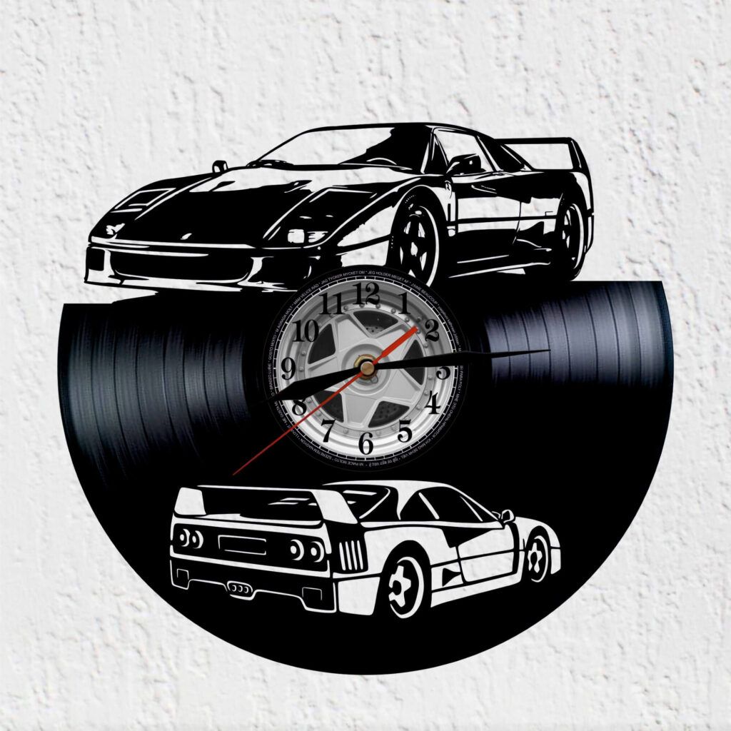 reloj de vinilo farrari f40