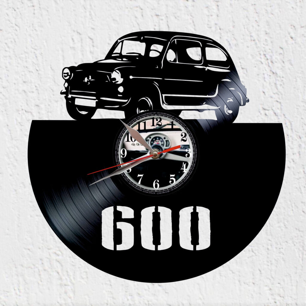 reloj de vinilo fiat 600