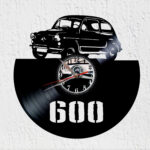reloj de vinilo fiat 600