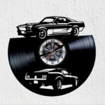 reloj de vinilo mustang fast back