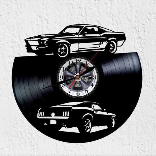 reloj de vinilo mustang fast back