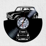 reloj de vinilo mini morris cooper