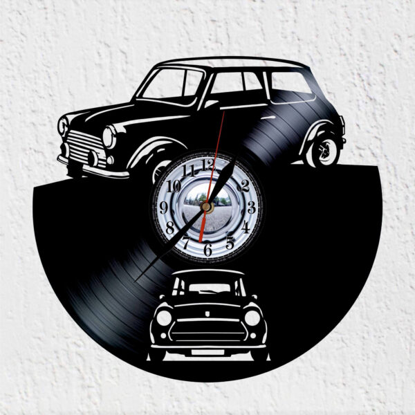 reloj de vinilo mini morris cooper
