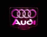 Lámpara Led 3D Símbolo Audi