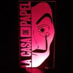 Lámpara Led 3D Casa De Papel