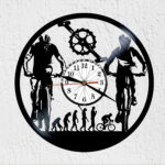 reloj de vinilo de ciclismo