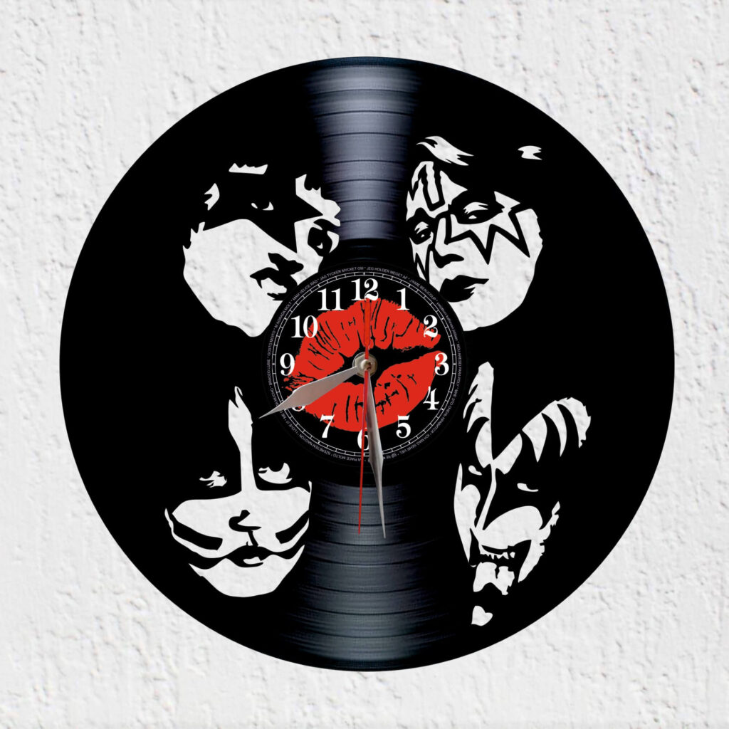 reloj vinilo kiss