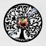 reloj de vinilo arbol de la vida