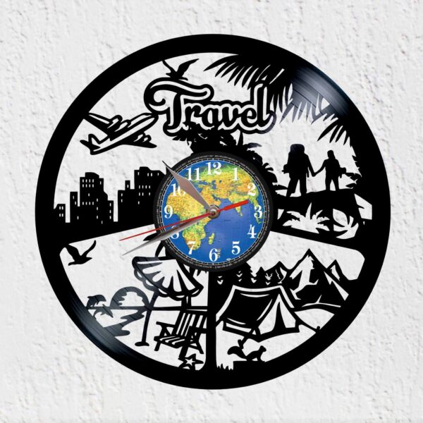 reloj de vinilo travel
