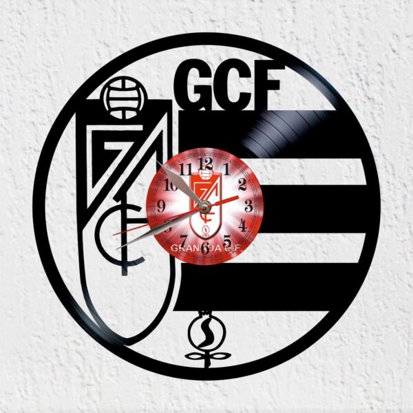 reloj de vinilo escudo de granada f.c.