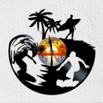 reloj de vinilo Surf