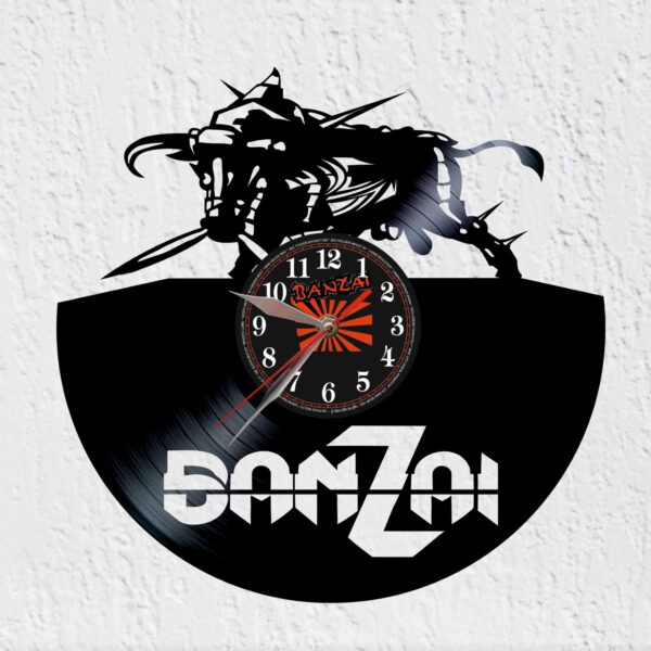 reloj de vinilo banzai