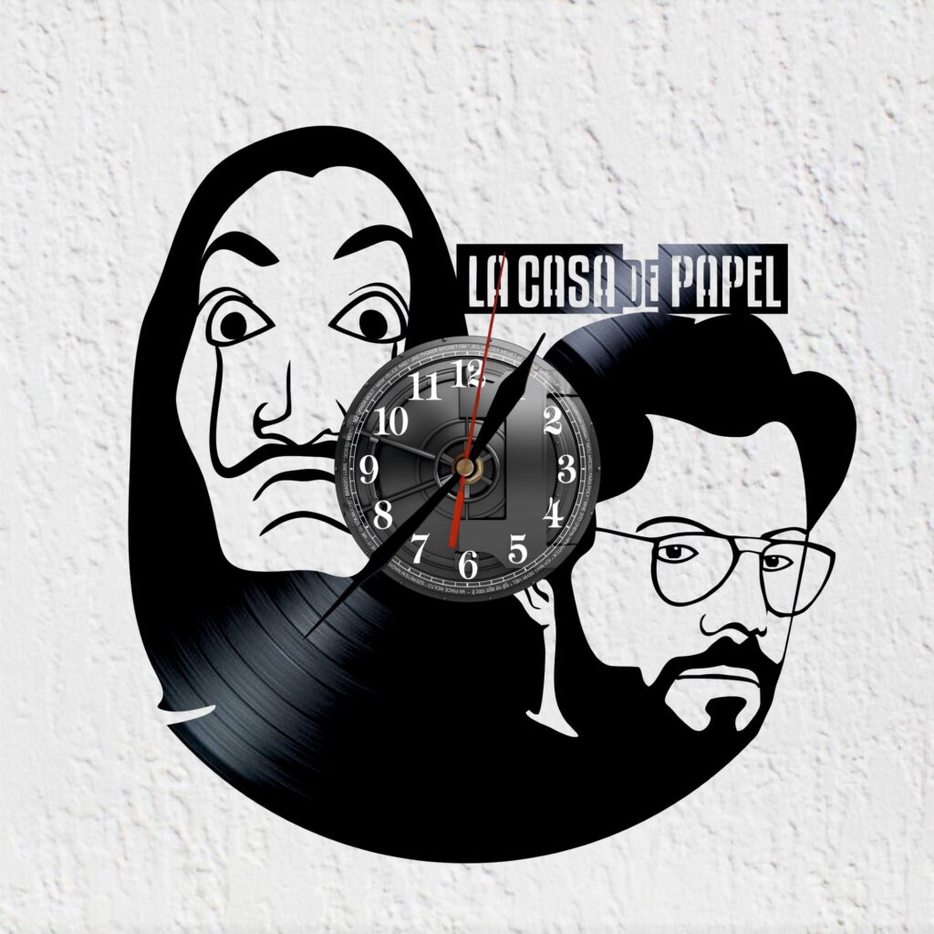 reloj de vinilo Casa de Papel