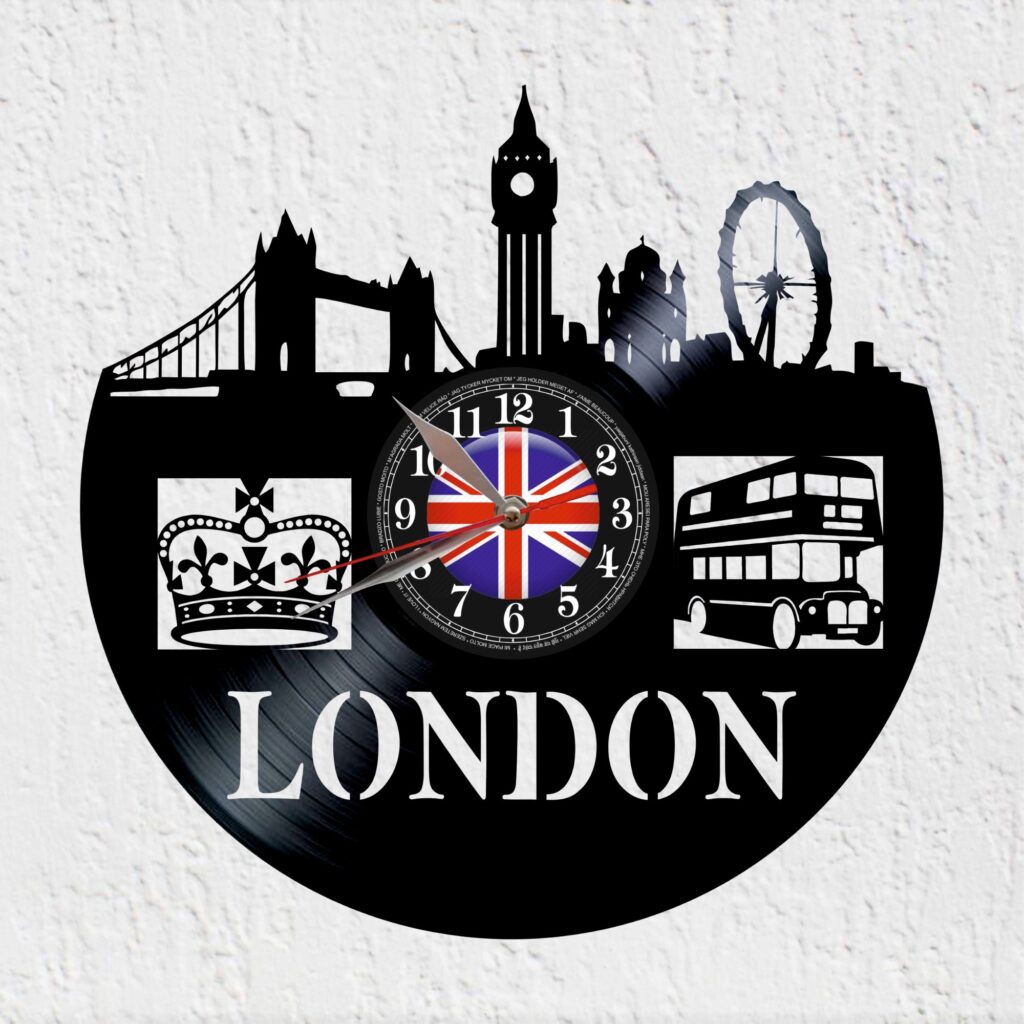 reloj de vinilo london