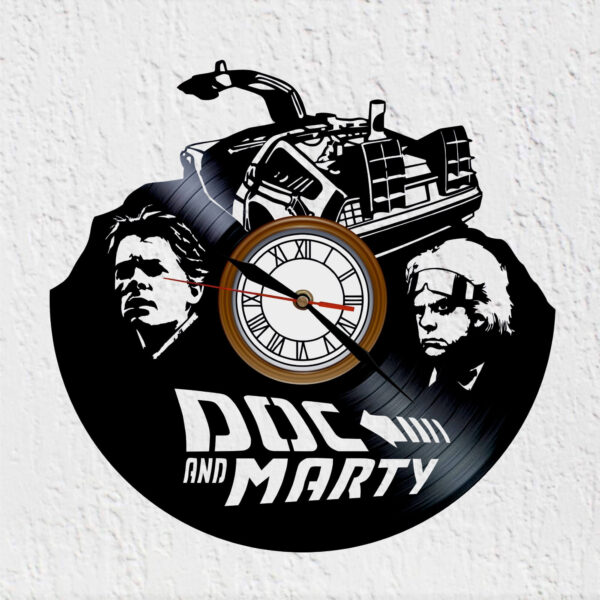 reloj de vinil regreso al futuro