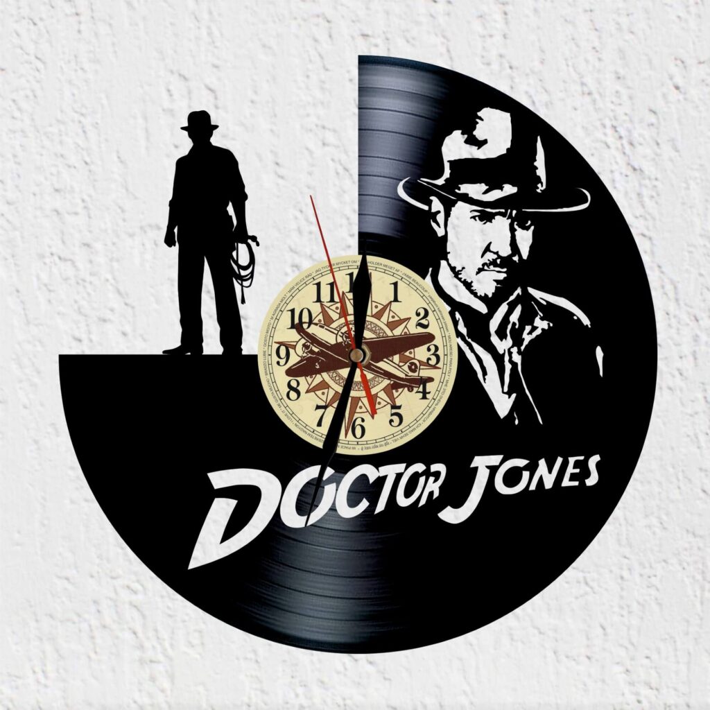 Reloj de vinilo Indiana Jones