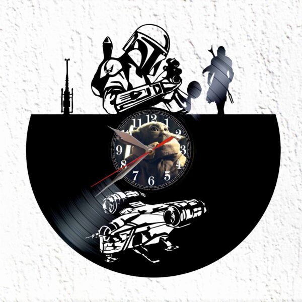 reloj de vinilo Mandalorian
