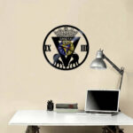 Reloj de vinilo Escudo de futbol Cádiz reloj de Pared - Imagen 2