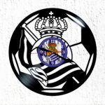 reloj de vinilo escudo de real sociedad
