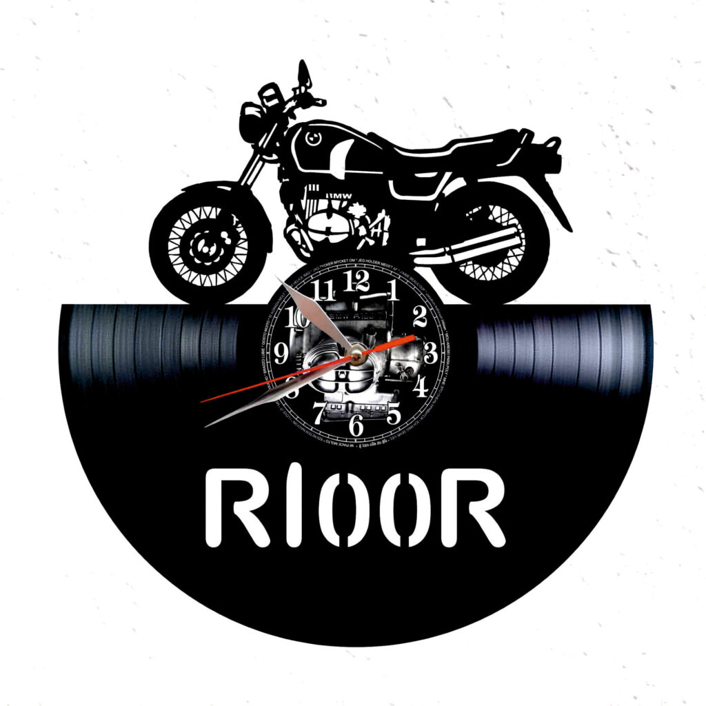 reloj de vinilo bmw r100