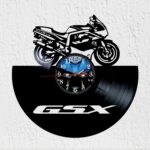 reloj de vinilo suzuki gsx