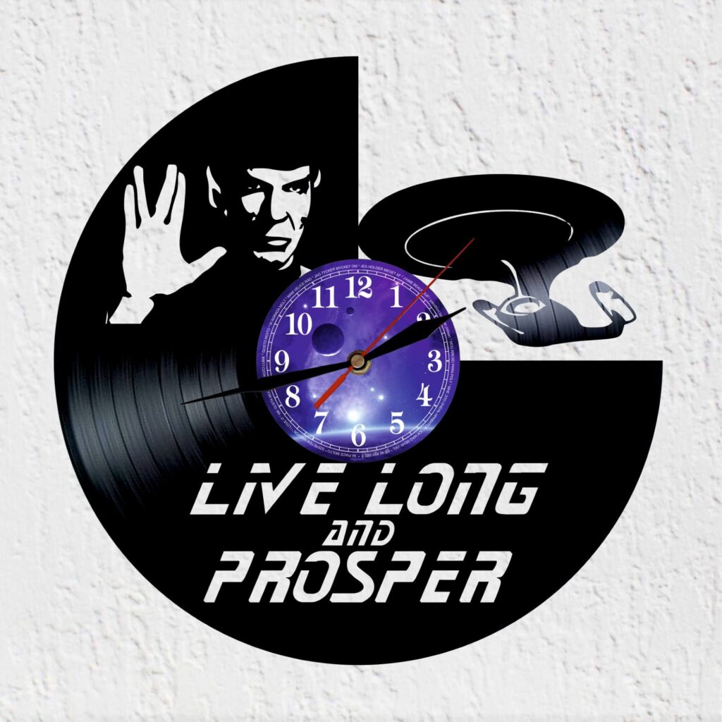 reloj de vinilo star trek