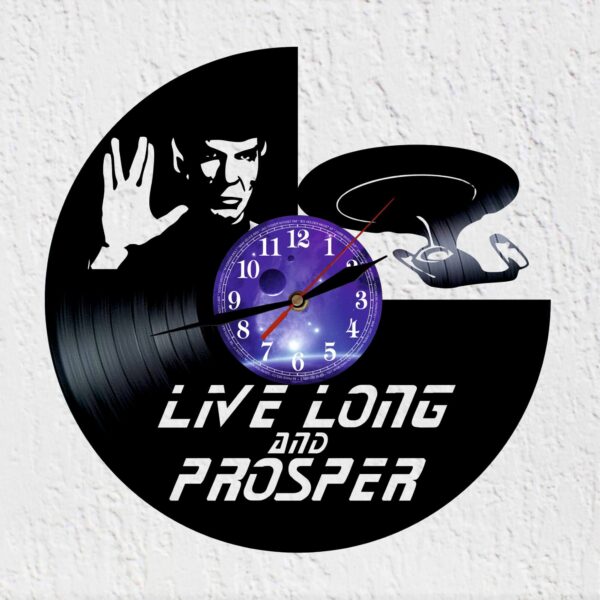 reloj de vinilo star trek