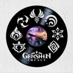reloj vinilo genshin impact