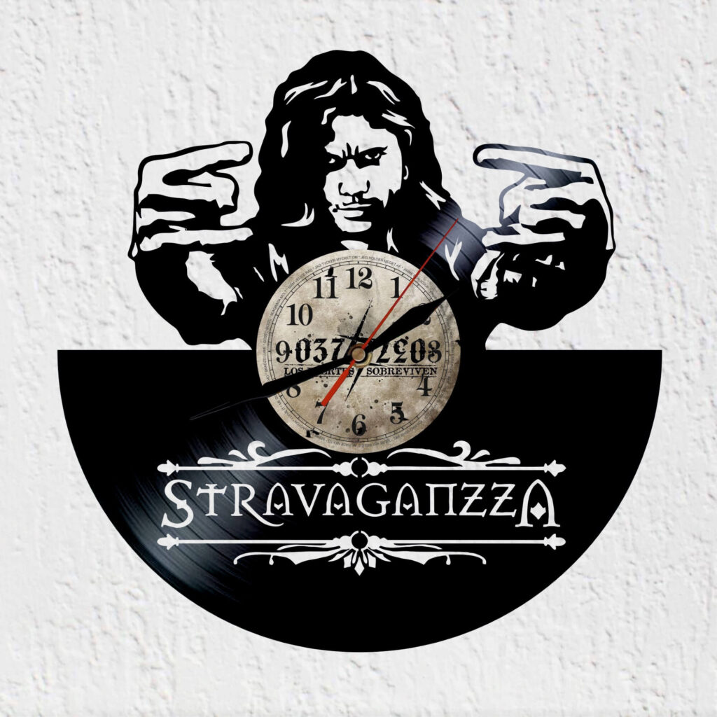 reloj de vinilo stragavanzza