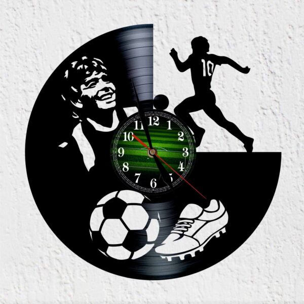 reloj de vinilo de Diego Maradona