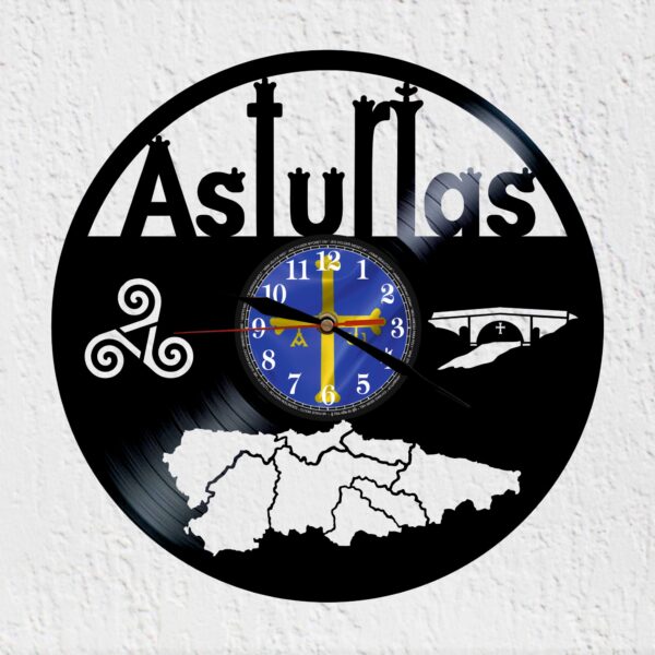 reloj de vinilo asturias
