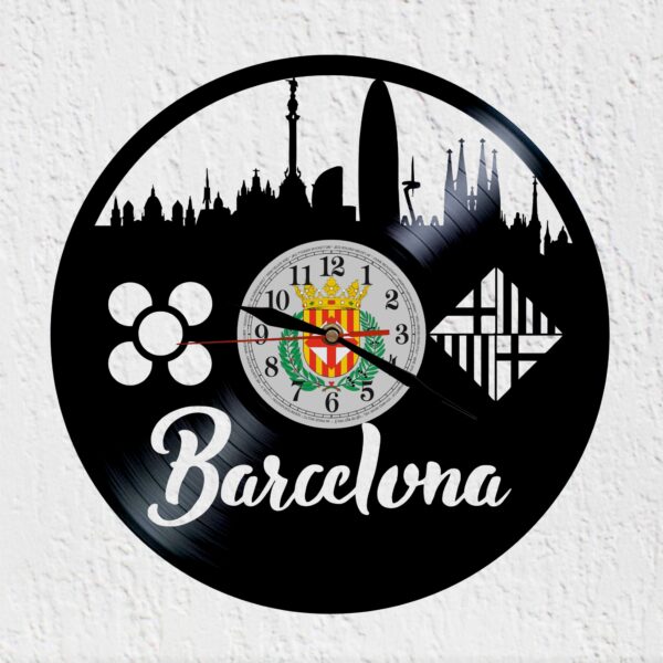 reloj de vinilo barcelona