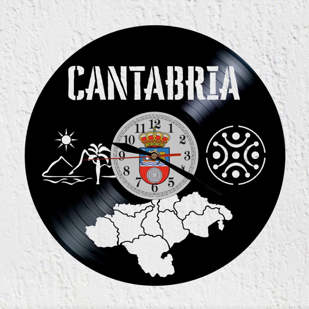 reloj de vinilo cantabria