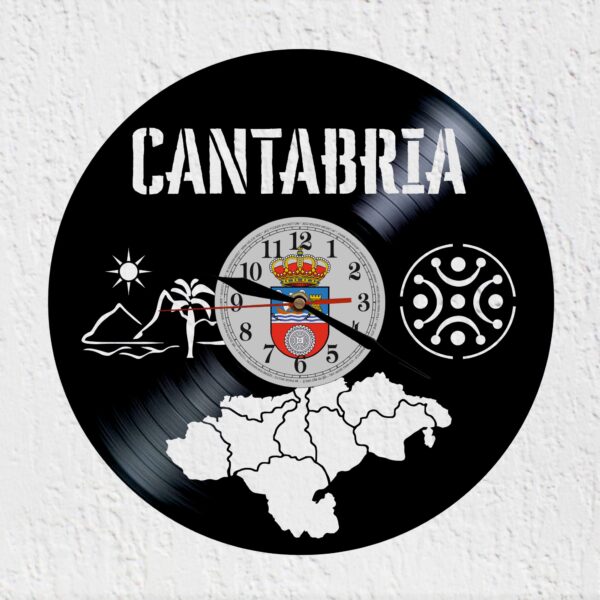 reloj de vinilo cantabria