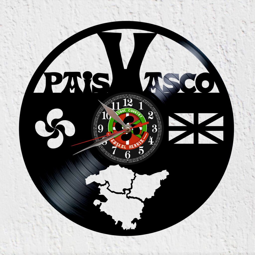 reloj de vinilo pais vasco