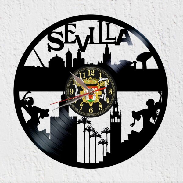 reloj de vinilo sevilla